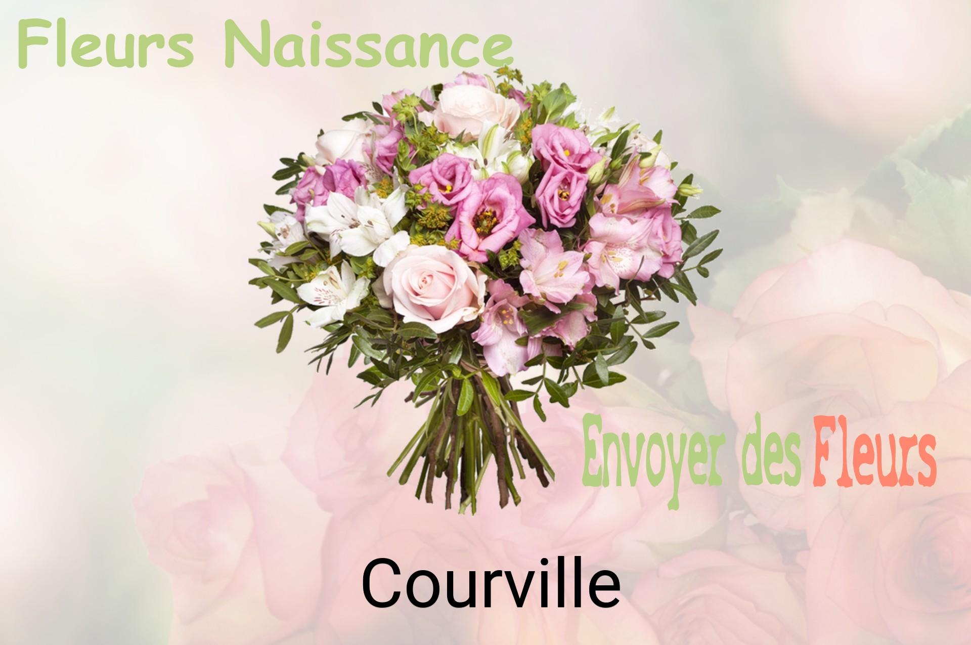 Bouquet de fleurs de naissance livré à Courville